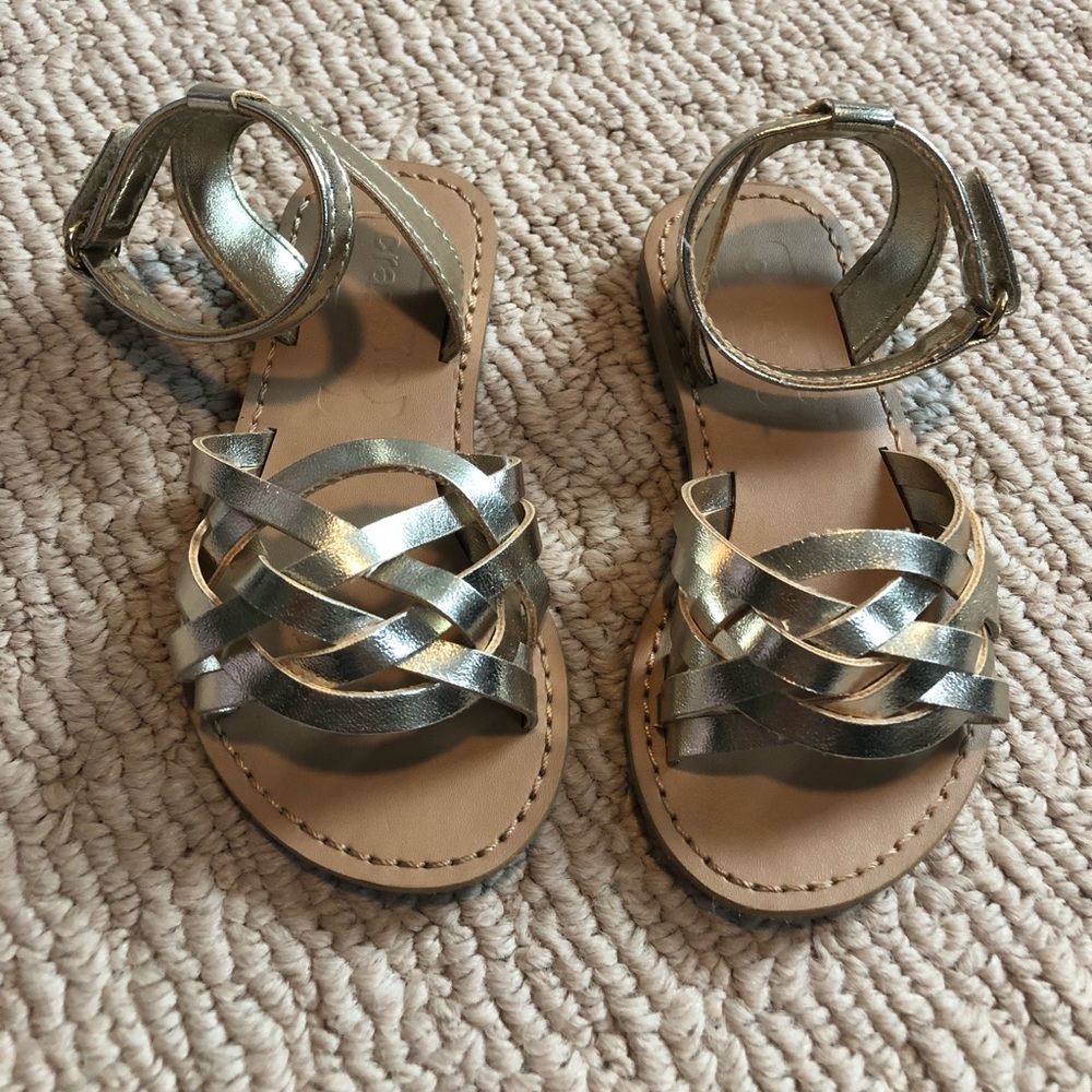 Crazy 8 Gold Sandals Size 5
